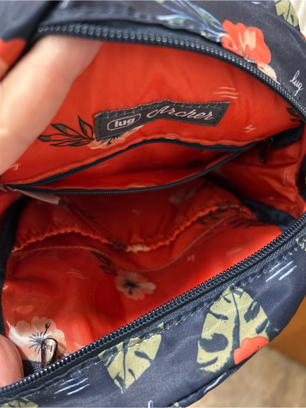 Lug Archer Floral Sling Backpack - Casual Crossbody Bag - Picture 11 of 11